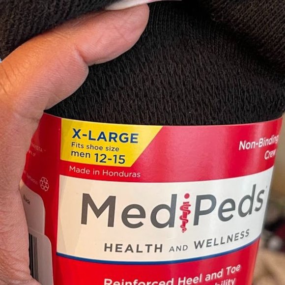 Medi Peds Socks -XLarge-Black - Picture 6 of 6